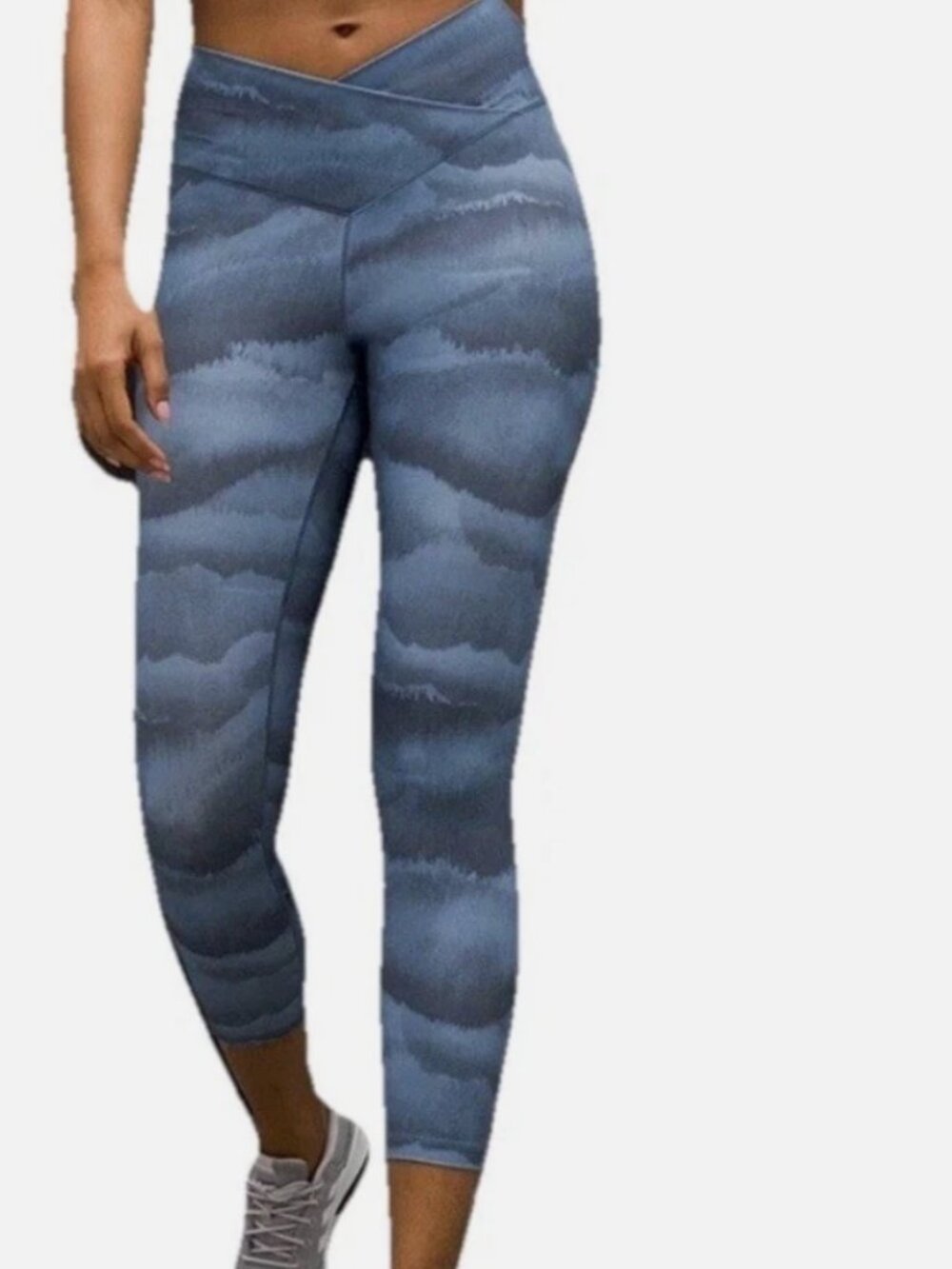 NWOT Soma WKND 24/7 Crop Legging Balanced Blue L Soft Comfort Cooling